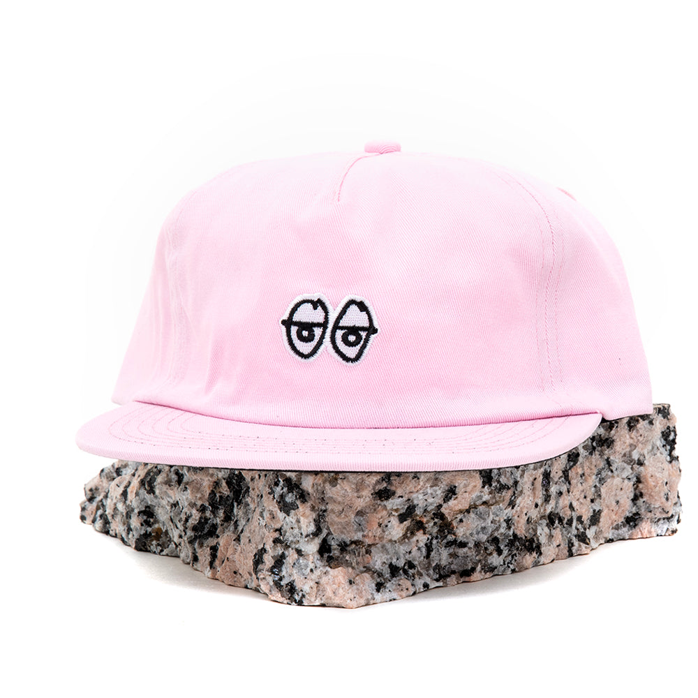 Adj. Eyes 5 Panel Snapback Hat (Pink)