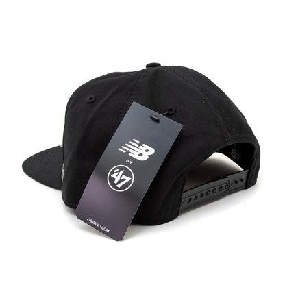 '47 Numeric Captain RL 6 Panel Snapback Hat (Black / White)