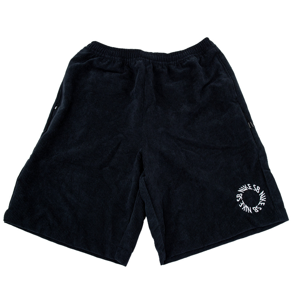 Corduroy Skate Short (Black / White)