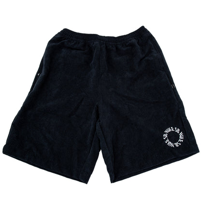 Corduroy Skate Short (Black / White)