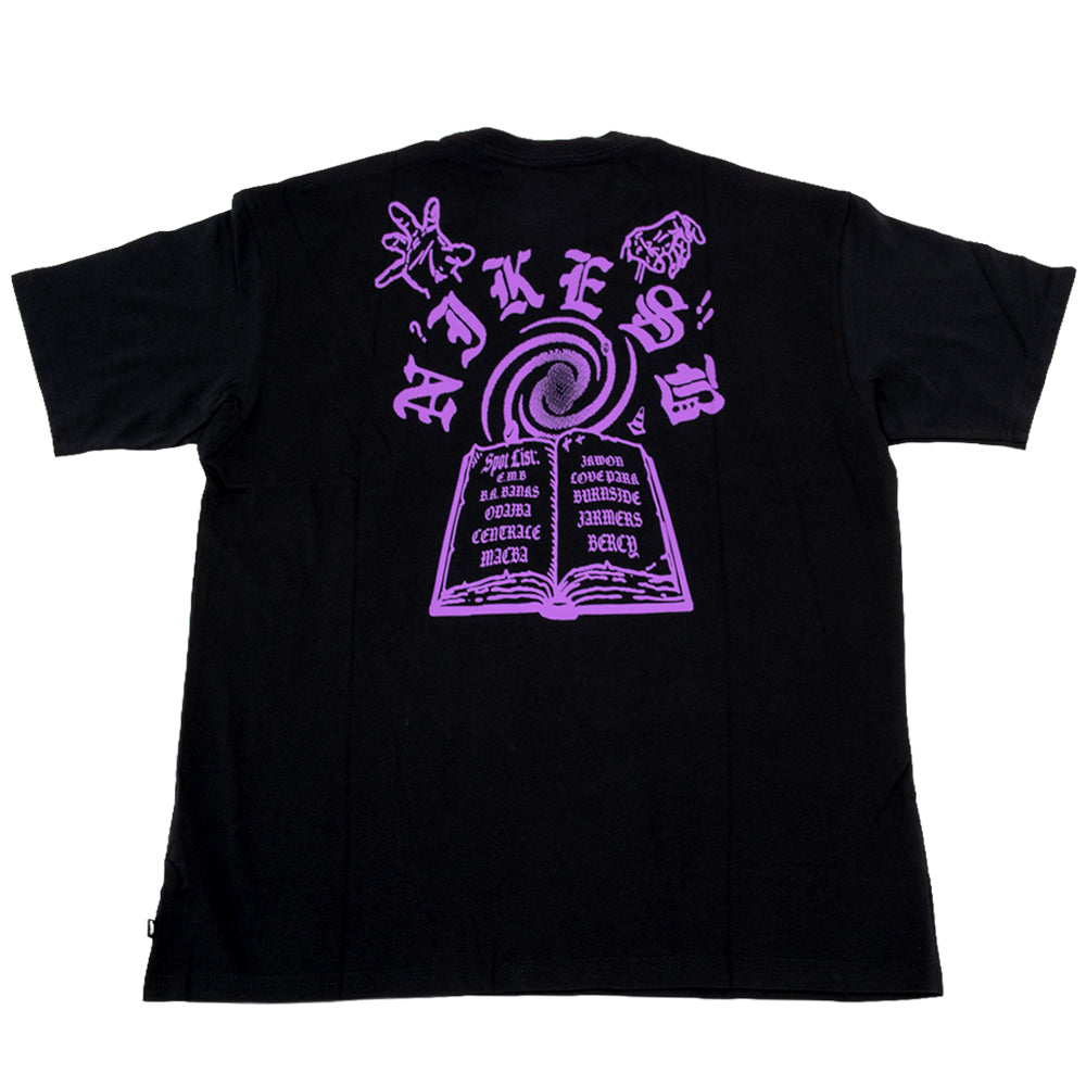 Skate Spot List S/S T-Shirt (Black)