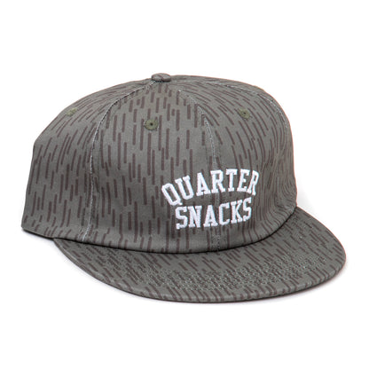 Raindrop Arch 6 Panel Strapback Hat (Olive)