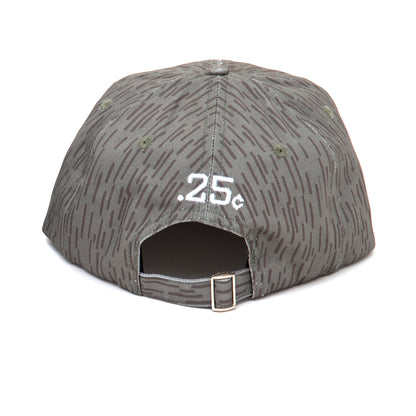 Raindrop Arch 6 Panel Strapback Hat (Olive)