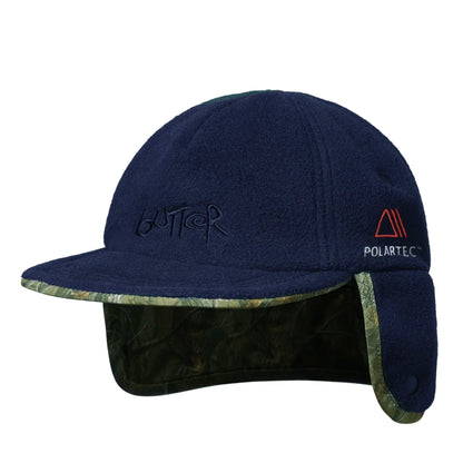Polartec Reversible Trapper Cap (Forest Camo / Navy)