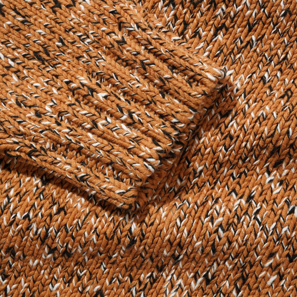 Speckle Knit Crewneck Sweater (Copper)