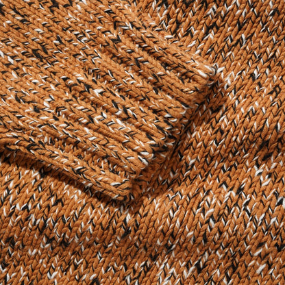 Speckle Knit Crewneck Sweater (Copper)