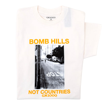 Bomb Hills Not Countries S/S T-Shirt (Off White / Yellow)