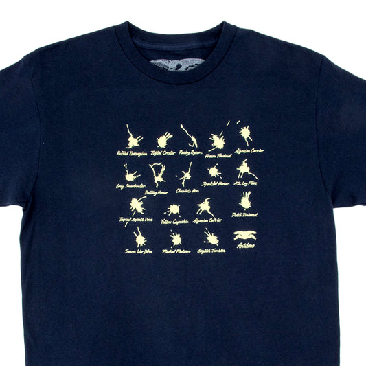 Damn Pigeons S/S T-Shirt (Navy / Yellow)