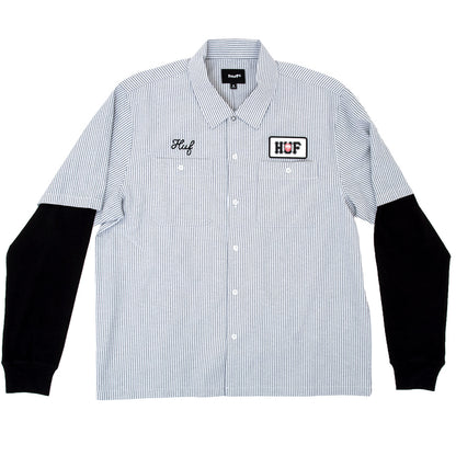HUF X Spitfire Union Work Shirt (Black/White)
