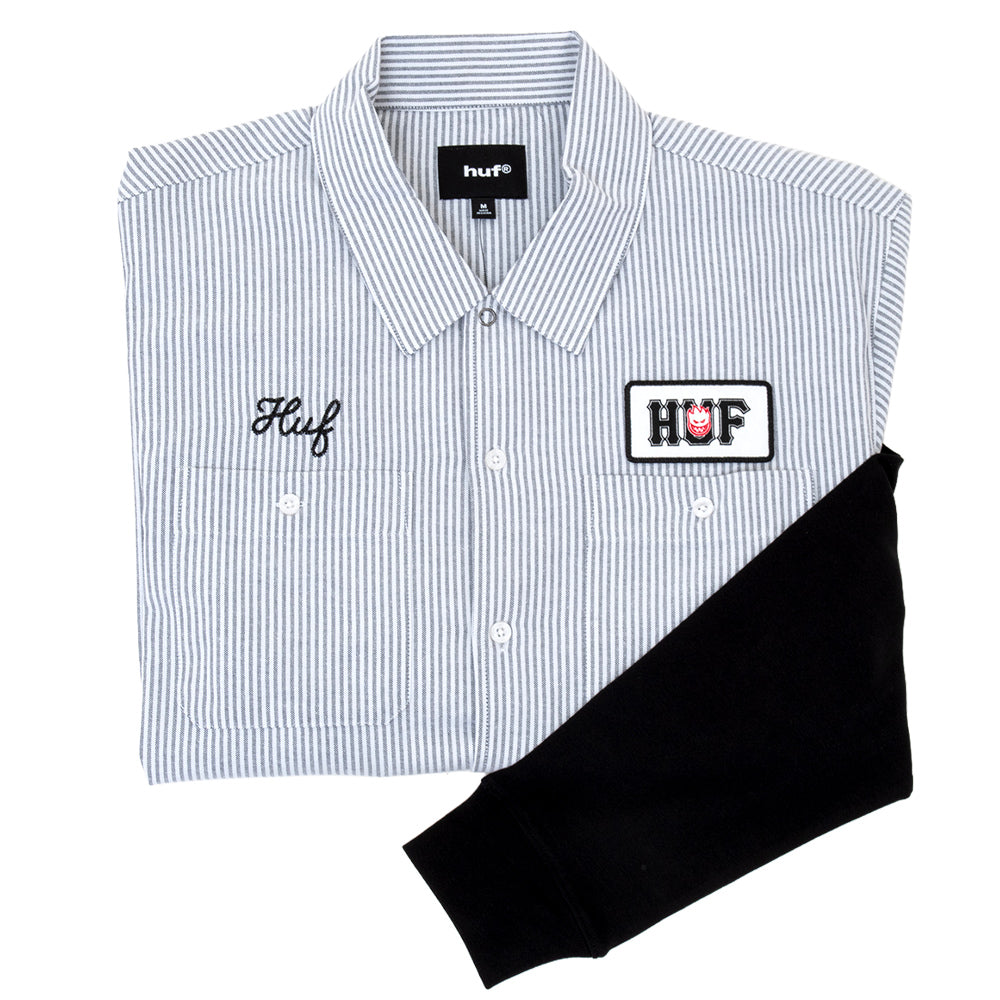 HUF X Spitfire Union Work Shirt (Black/White)