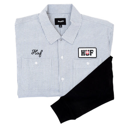 HUF X Spitfire Union Work Shirt (Black/White)