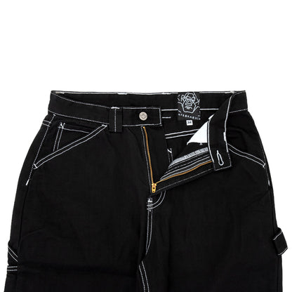 Sun Heart Carpenter Pant (Black / Yellow)