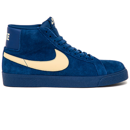 Zoom Blazer Mid (Coastal Blue / Pale Yellow)