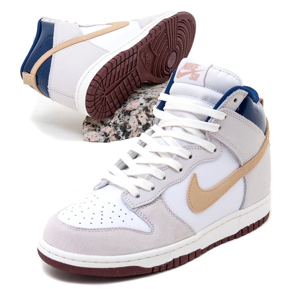 Dunk High Pro QS (Beyond) White / Ivory - Sand Dune - Blue Void