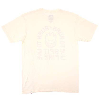 Live To Burn Arch S/S T-Shirt (Natural / Black)