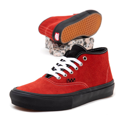 Skate Authentic Mid (Poppy Ember Red)
