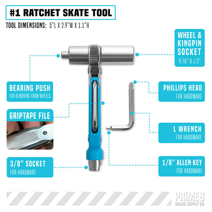 Triple Ratchet Lite Skate Tool (Black)