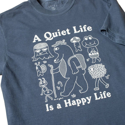 Happy Life S/S T-Shirt (Navy)