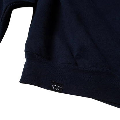 Quiet Arch Applique Crewneck Sweatshirt (Navy)