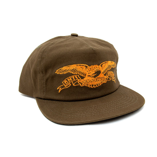 Basic Eagle Snapback Hat (Brown / Orange)