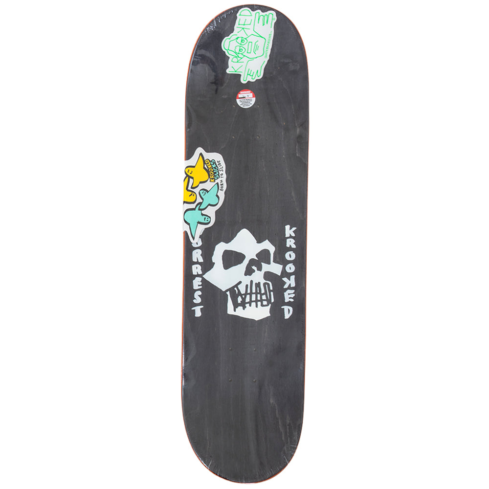 Worrest Skull Twin Tail Slick Deck (8.3)