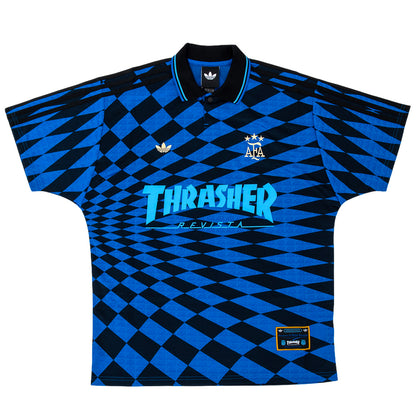 x Thrasher TM x AFA Argentina S/S Jersey (Black / Blue)