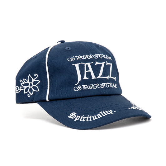 Spiritual Logo 6 Panel Strapback Hat (Navy)
