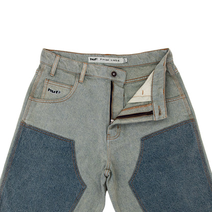 Kinda Loose Double Knee Short (Light Indigo)