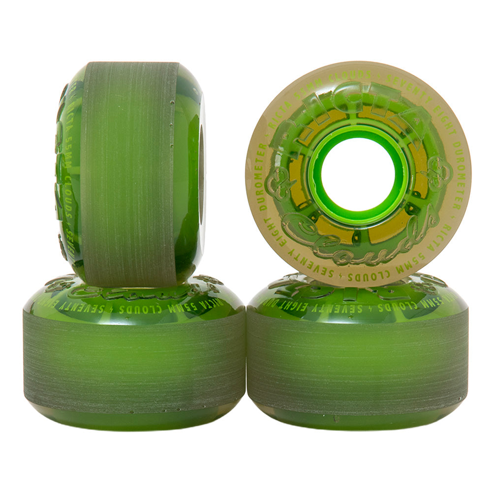 55mm Clouds - Transparent Green (78A)