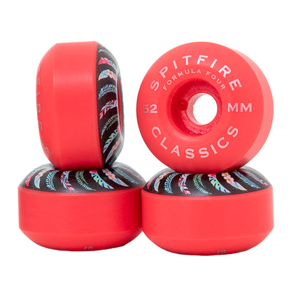 52mm Formula Four Classic Floral Wheels Pink (99D)