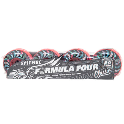 52mm Formula Four Classic Floral Wheels Pink (99D)