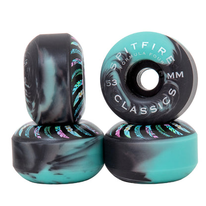 53mm Formula Four Classic Floral Swirl Wheels (99D)