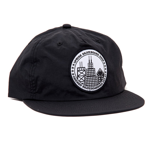 City Seal Nylon Snapback (Black)