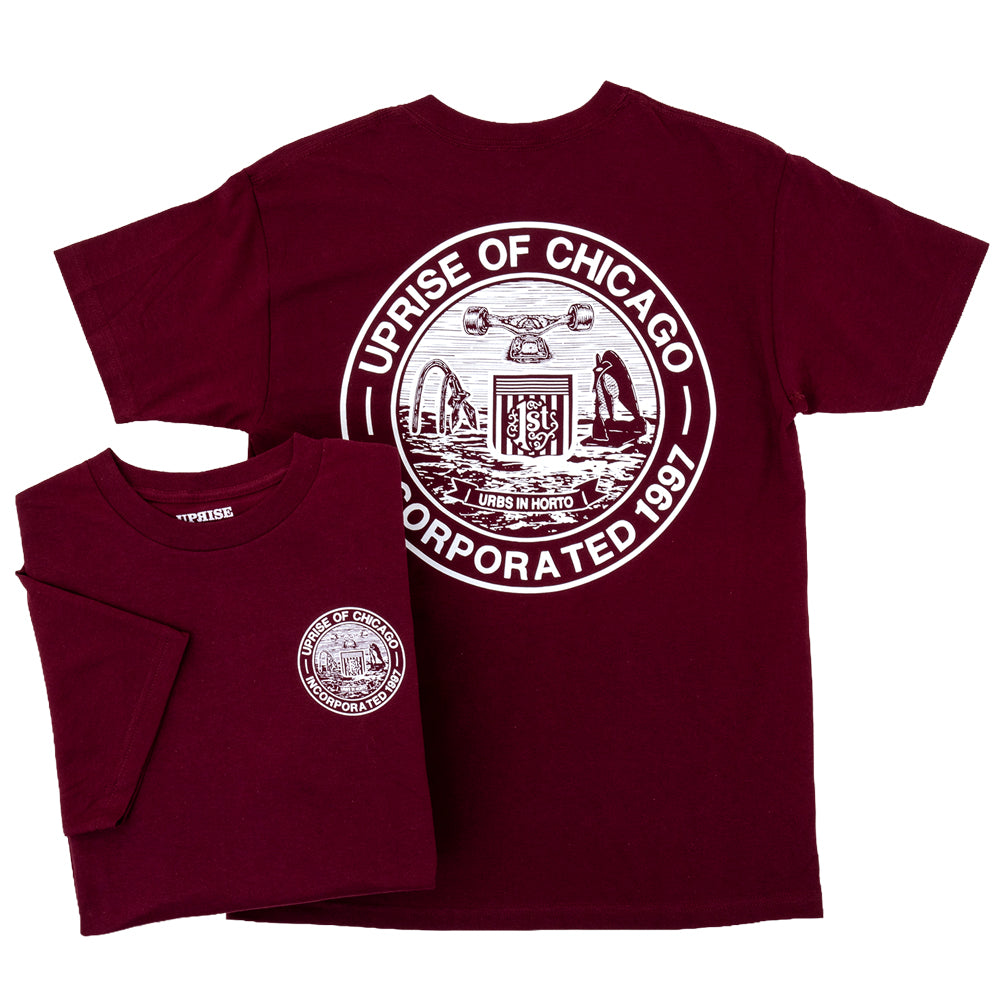 Incorporated Seal T-shirt (Burgundy)