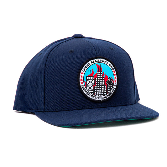 City Seal w/ Flames Classic Snapback (Navy)