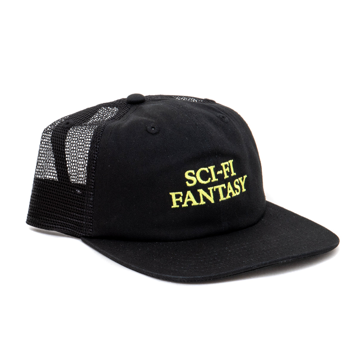 Logo Mesh 6 Panel Snapback Hat (Black)