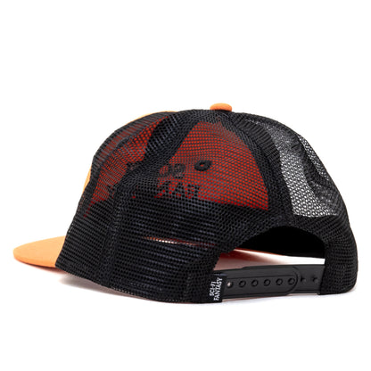 Logo Mesh 6 Panel Snapback Hat (Tennessee Orange)