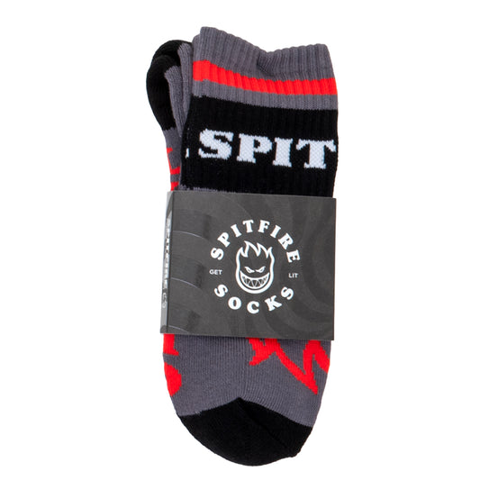Classic 87' Bighead Sock (Charcoal / Red)