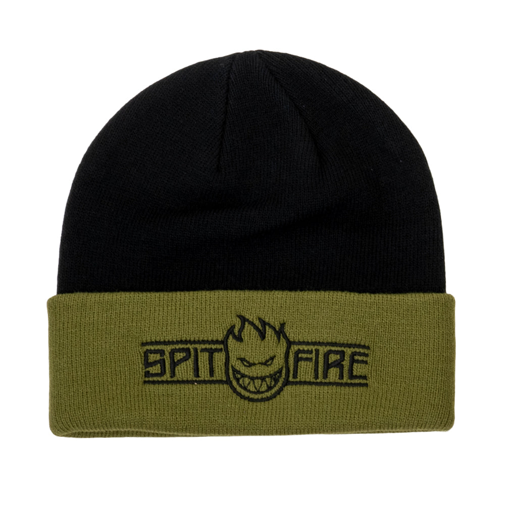 LTB Arch Bighead Script Cuff Beanie (Olive / Black)