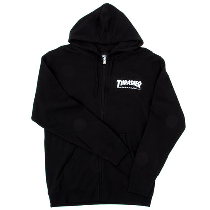Mag Logo Full Zip Hooded Sweatshirt (Black)
