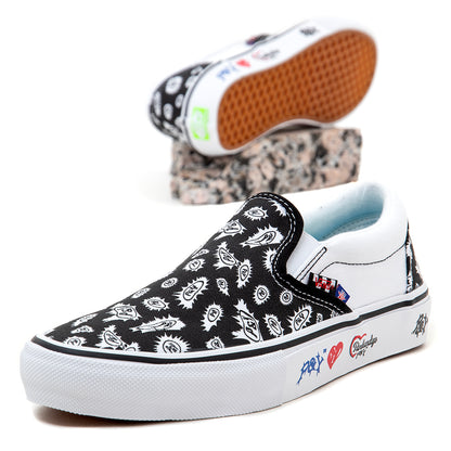 Skate Slip-On (Punkandyo) Black / White