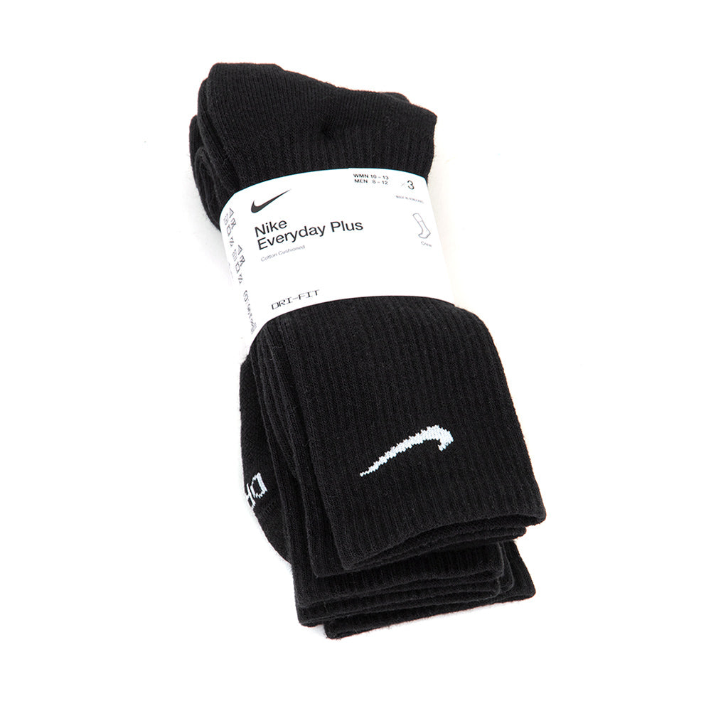 Everyday Plus Crew Sock 3 Pack (Black)