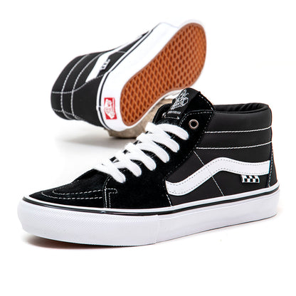 Skate Grosso Mid (Black / White / Emo Leather) VBU (S)