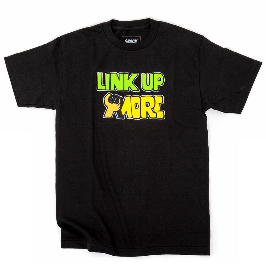 Link Up More T-Shirt (Black) (S)