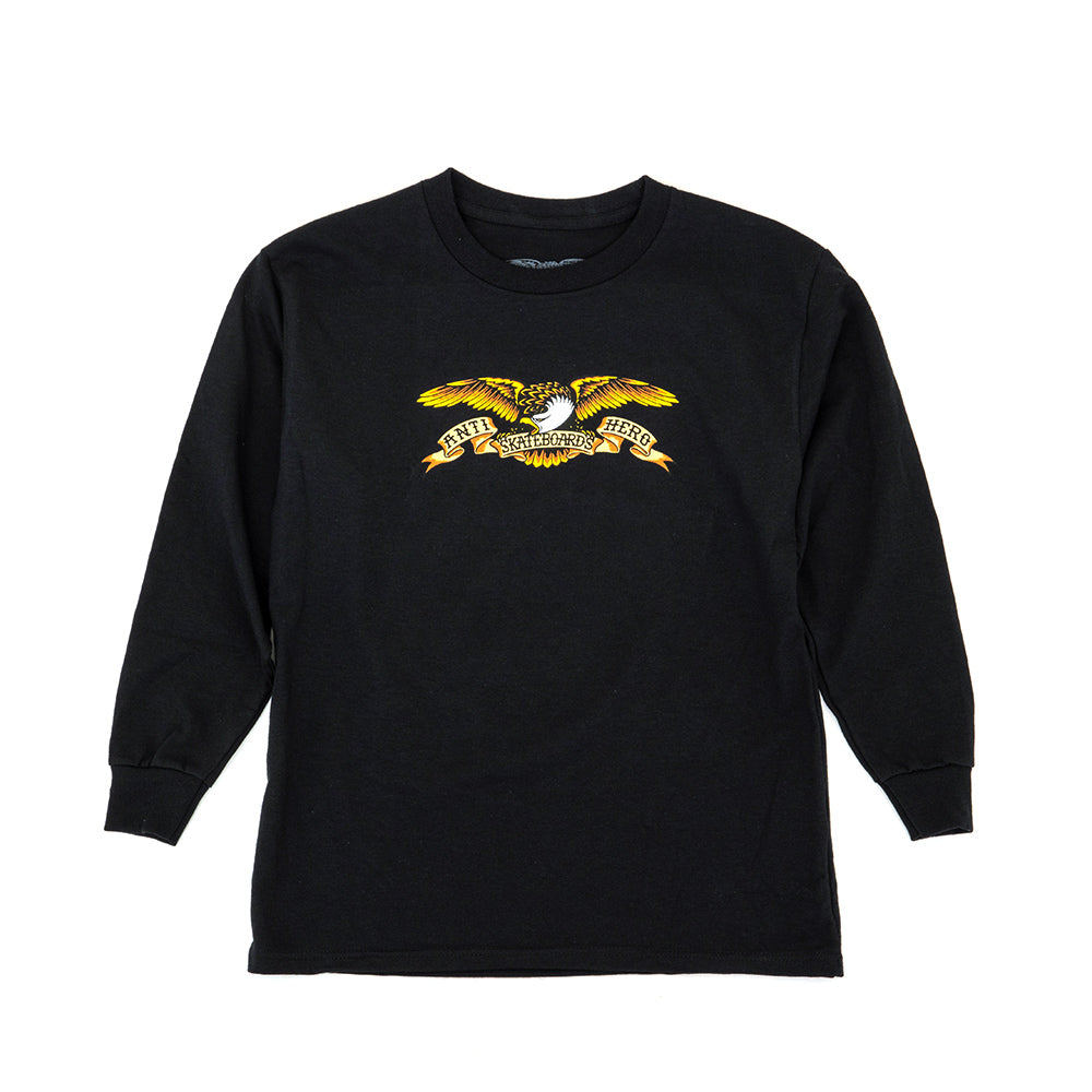 Youth Eagle L/S T-shirt (Black / Multi) (S)