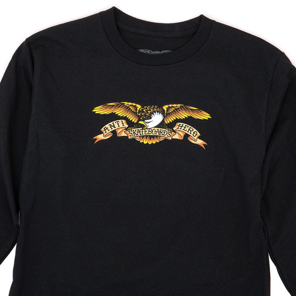 Youth Eagle L/S T-shirt (Black / Multi)