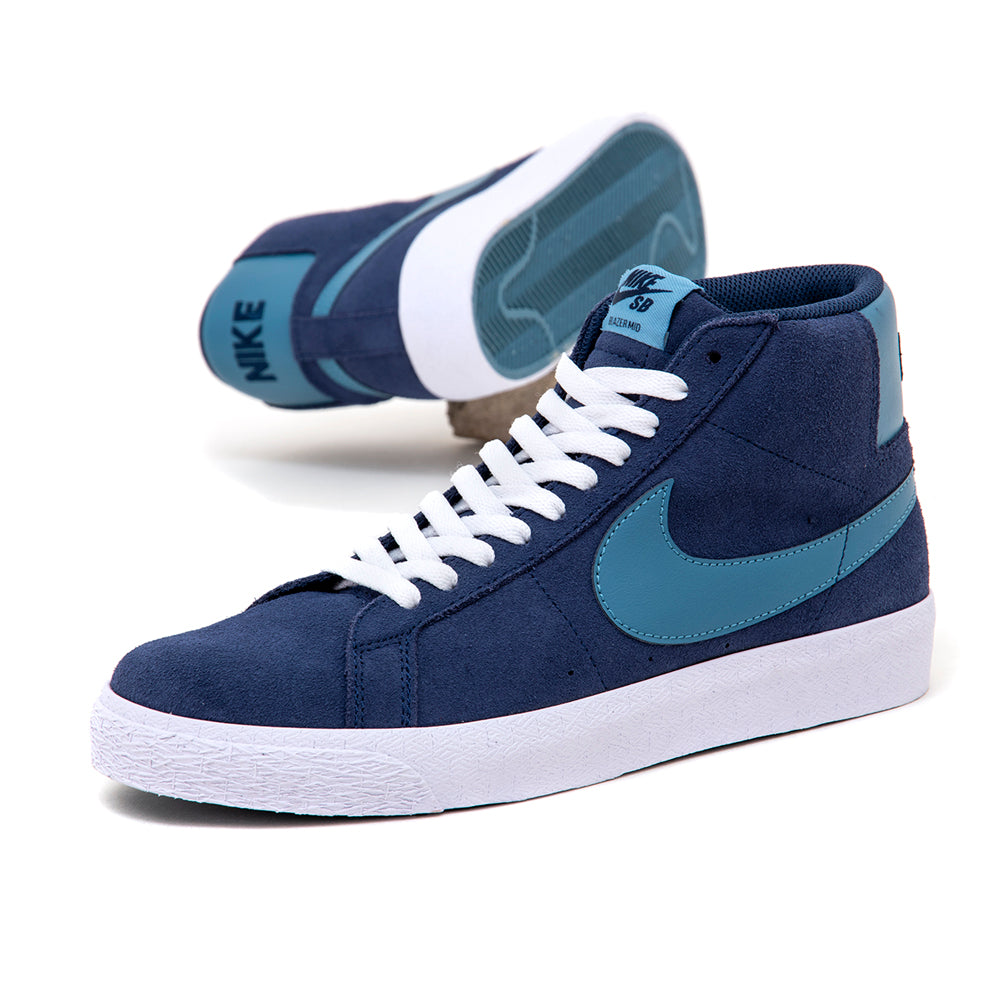 Zoom Blazer Mid (Midnight Navy / Noise Aqua - Midnight Navy) (S)