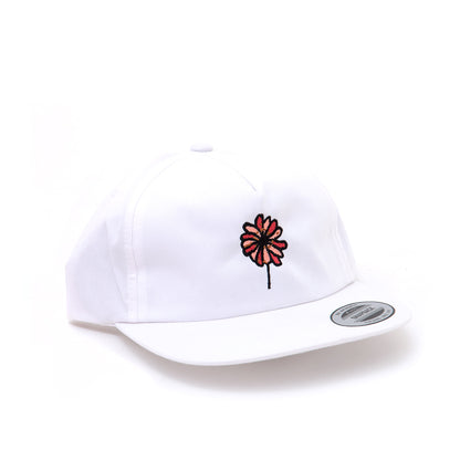 Blooming Snapback Cap (White) (S)