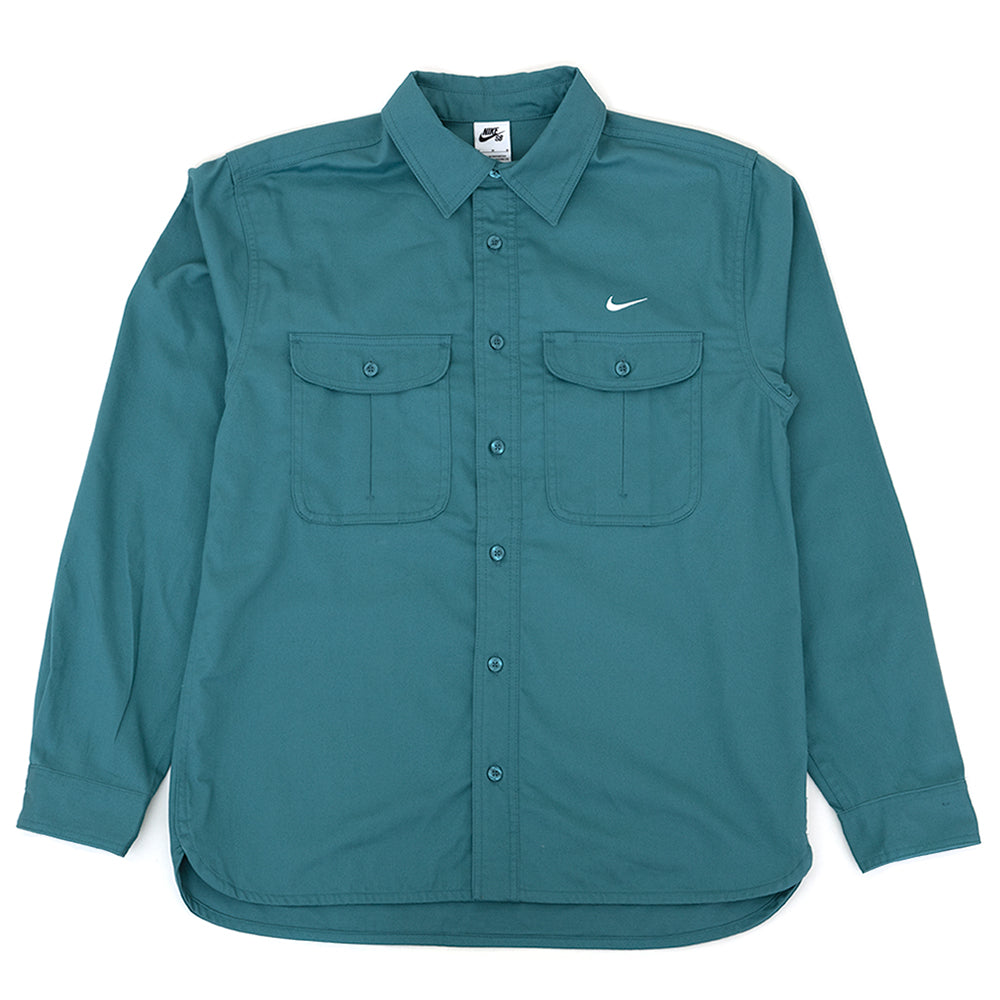 Woven Skate Long-Sleeve Button Up (Mineral Teal) (S) – Uprise Skateshop