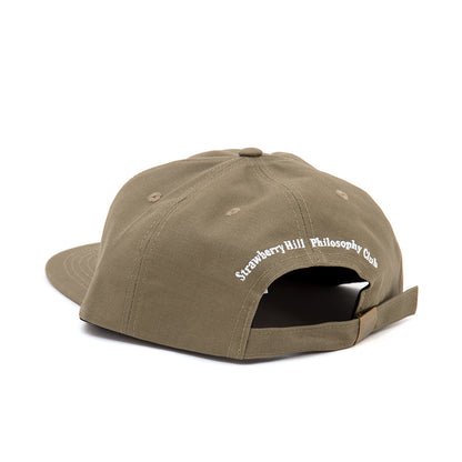 Strawberry Hill Embroidered Strapback Hat (Olive) (S)